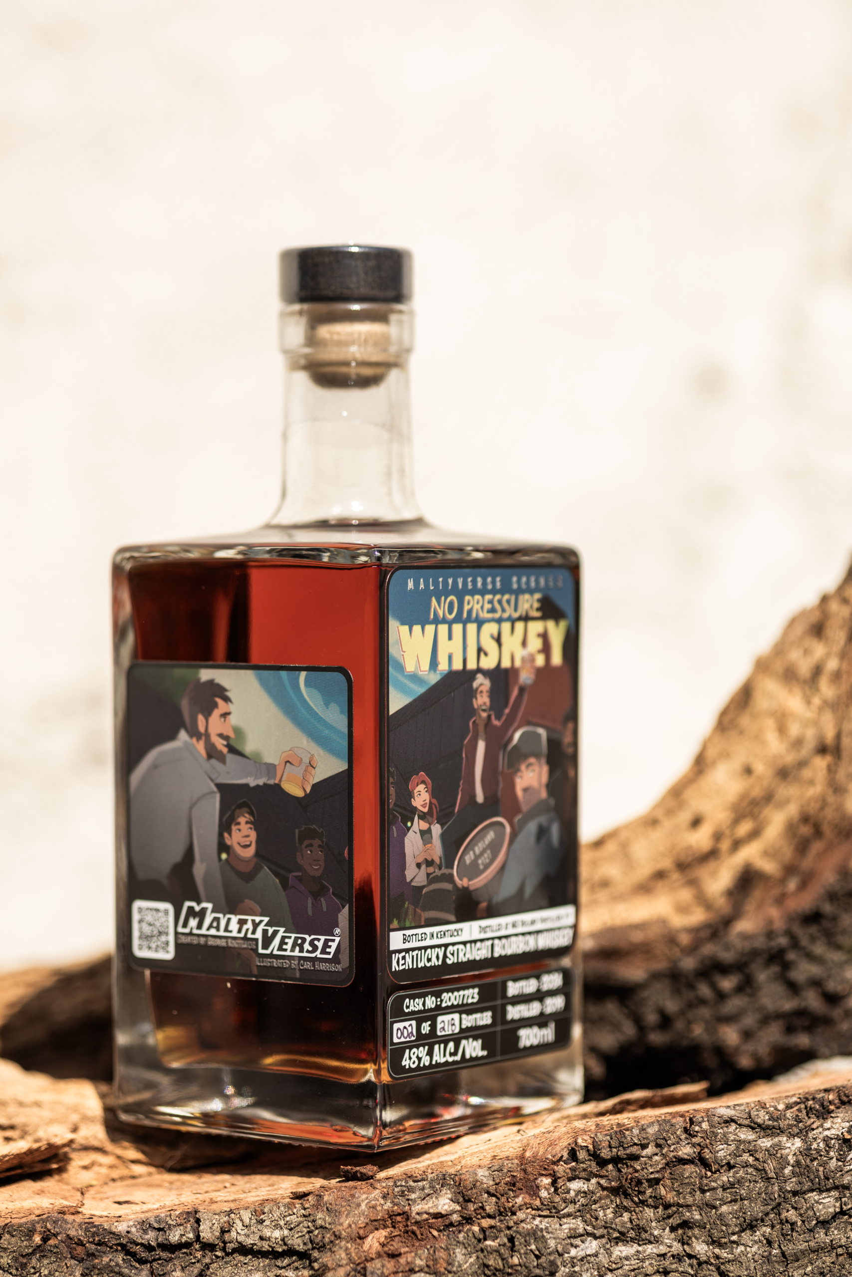 No pressure whiskey bottle