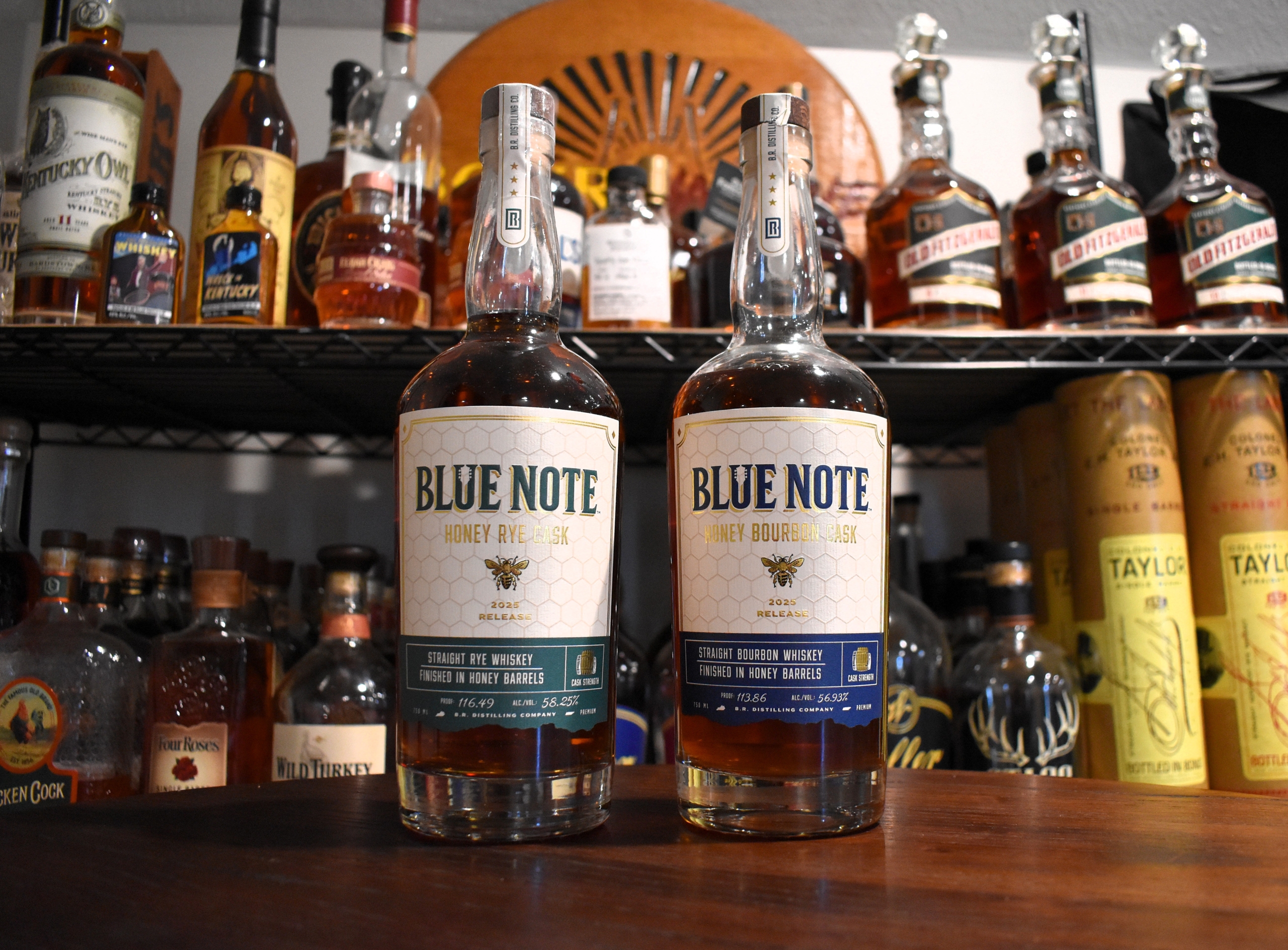 Blue Note Honey Cask Bourbon and Rye Whiskey